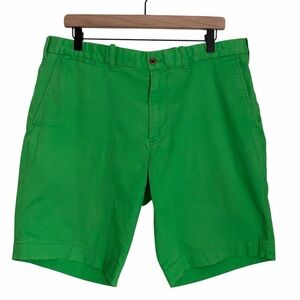 Polo Golf Ralph Lauren Men’s Green Stretch Cotton Twill Shorts Size 36 Preppy